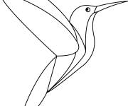 Coloriage Colibri oiseau