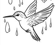 Coloriage La pluie commence