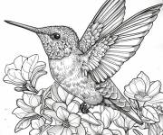 Coloriage Magnifique Colibri