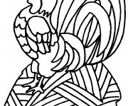 Coloriage Coq 25
