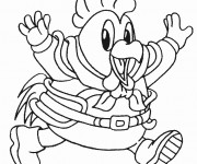 Coloriage Coq 34