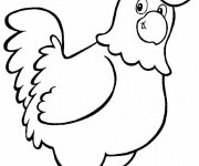 Coloriage Coq 37