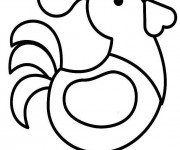 Coloriage et dessins gratuit Coq 7 à imprimer