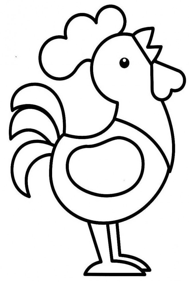 Coloriage Coq  7 dessin  gratuit  imprimer