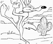Coloriage et dessins gratuit Looney Tunes Vil Voyote en ligne à imprimer