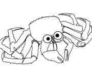 Coloriage et dessins gratuit Crabe à télécharger à imprimer