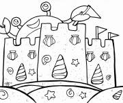 Coloriage Crabe dans son ch&acirc;teau