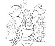 Coloriage Crabe de Disney