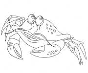 Coloriage Crabe Kawaii pour enfant