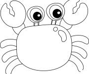 Coloriage Crabe mignon