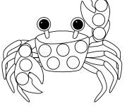 Coloriage un beau Crabe dessin