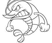 Coloriage et dessins gratuit Crevette &eacute;nerv&eacute; à imprimer
