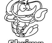 Coloriage Crevette mignon