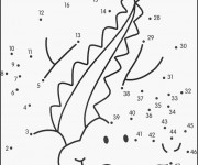 Coloriage et dessins gratuit Crocodile à completer à imprimer