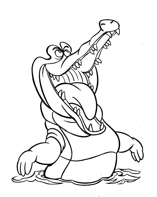 Coloriage Crocodile gratuit à imprimer