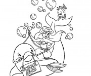 Coloriage Dauphin dessin anim&eacute;