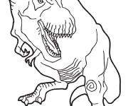 Coloriage Dinosaure de Jurassic park