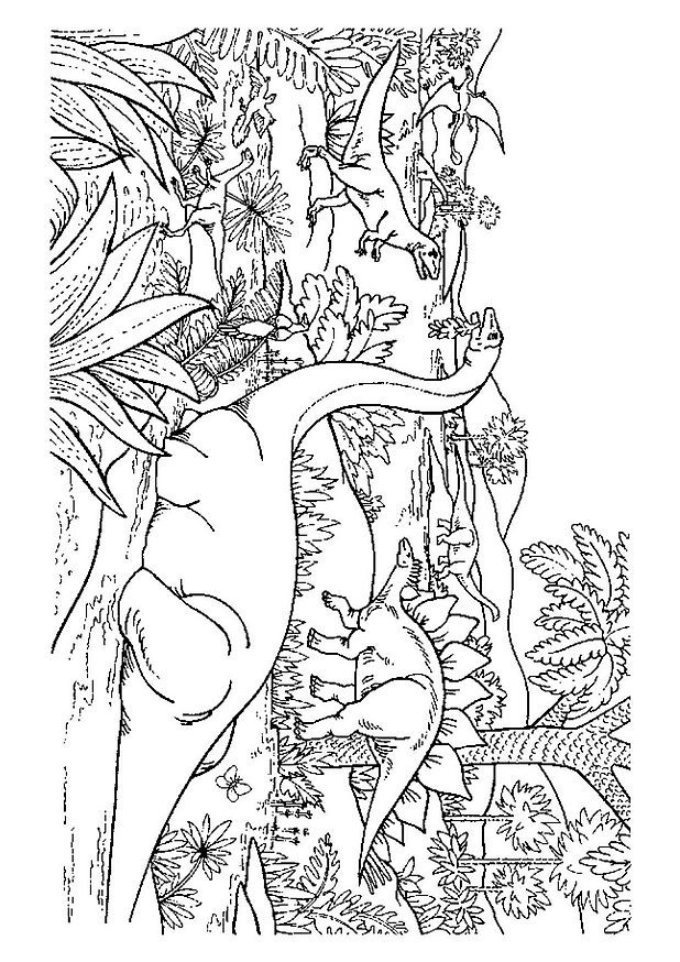 Coloriage De Dinosaure En Ligne