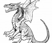 Coloriage Dragon en ligne dessin gratuit à imprimer