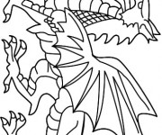 Coloriage Dragon japonais