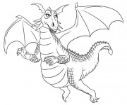 Coloriage Dragon jolie