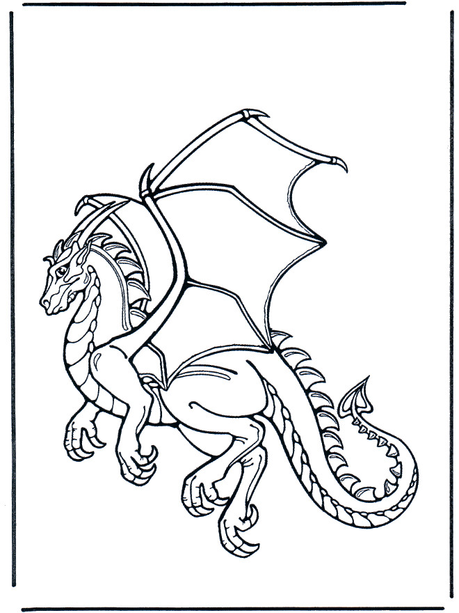 Coloriage et dessins gratuits Dragon magnifique à imprimer