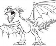 Coloriage Petit Dragon en colère