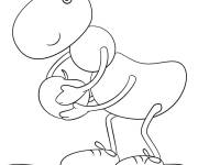 Coloriage et dessins gratuit Fourmi avec une cerise dans les mains à imprimer