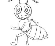 Coloriage Fourmi effray&eacute;e