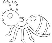 Coloriage Fourmi en &eacute;moji