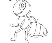Coloriage Fourmi en marchant