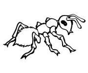 Coloriage et dessins gratuit Fourmi vous attend pour la colorier à imprimer