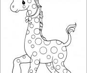 Coloriage Une belle Girafe