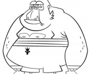 Coloriage Gorille gros