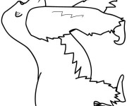 Coloriage Gorille qui marche