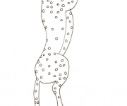 Coloriage Guépard simple