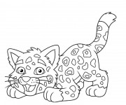 Coloriage et dessins gratuit Petit Guépard à imprimer