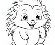 Coloriage H&eacute;risson kwai