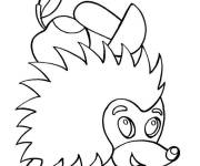 Coloriage H&eacute;risson l'animal &eacute;conome