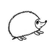 Coloriage H&eacute;risson maternelle PS