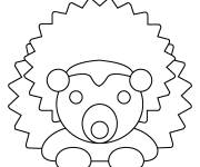 Coloriage Jouet en forme de H&eacute;risson