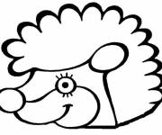 Coloriage Petit H&eacute;risson boucl&eacute;