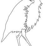 Coloriage H&eacute;ron pour enfants