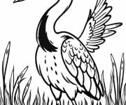 Coloriage Journ&eacute;e du h&eacute;ron venteux