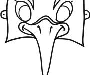 Coloriage Masque de h&eacute;ron