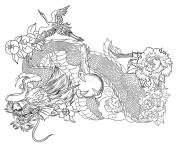 Coloriage Tatou de h&eacute;ron et dragon