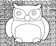 Coloriage Hibou à télécharger