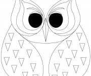 Coloriage Hibou adulte