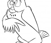 Coloriage Hibou dessin animé