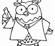 Coloriage Hibou maître